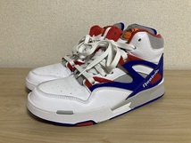 【ほぼ未使用】Reebok ポンプ オムニ ゾーン II Pump Omni Zone II (フットウェアホワイト/ブライトコバルト/ベクターレッド)_画像1