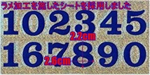 防水 PVC製 ラメ加工 ナンバー 数字 ステッカー 2点 セット 耐候 耐水 数字 表札 スーツケース ネームプレート ロッカー TSS-111NX2_画像6