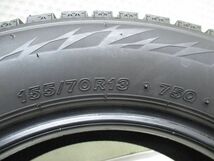 155-70R13 8-8.5分山 ブリヂストン ブリザックVRX2 2019年製 中古スタッドレスタイヤ【2本】送料無料(S13-6477）_画像5