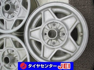 13インチ クロモドラ 5.5J+18 114.3 サニトラ/サニー 当時物 レア 希少 中古アルミホイール【4本セット】送料無料(A13-4513）