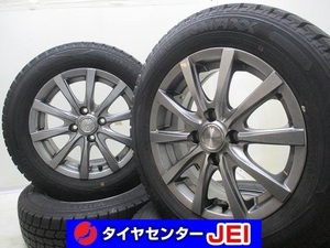 14インチ バリ溝 175/65R14 5.5J+40 100 コンパクトカー 中古スタッドレスタイヤホイール【4本セット】送料無料(SA14-3686）