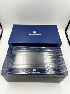 未使用品 グランドセイコー 特製ボックス ブルー 時計BOX 2本用 非売品 時計ケース GRAND SEIKO 60周年 スプリングドライブ 箱