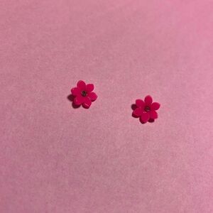 約1cm ショッキングピンク フラワー パーツ 