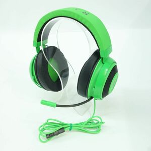 99 Razer/レイザー Kraken/クラーケン Razer Green ゲーミングヘッドセット　アナログ接続　冷却ジェル　形状記憶フォーム ※中古