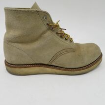 156 RED WING レッドウィング 8167 6inch PLAIN TOE タンラフアウト スエード ブーツ US7.5E/25.5cm 箱無 ※中古_画像6