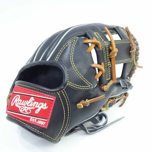 116ｓ Rawlings/ローリングス　プロプリファードJAPANグラブオーダー　2016 GH6PRJ4 ブラック 硬式内野手用グローブ/グラブ ※中古