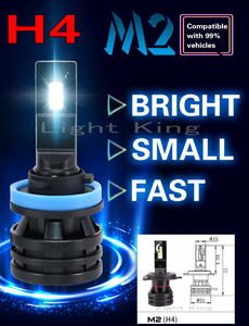 CREE 6000LM H4 バイク LED ヘッドライト 55W HIDより明るい コンパクトサイズ 秒速点灯 高速冷却ファン スカイウェイブ400タイプSS/650LX