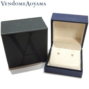  прекрасный товар *Vendome Aoyama Heart розовое золото бриллиант серьги K18PG Vendome Aoyama *
