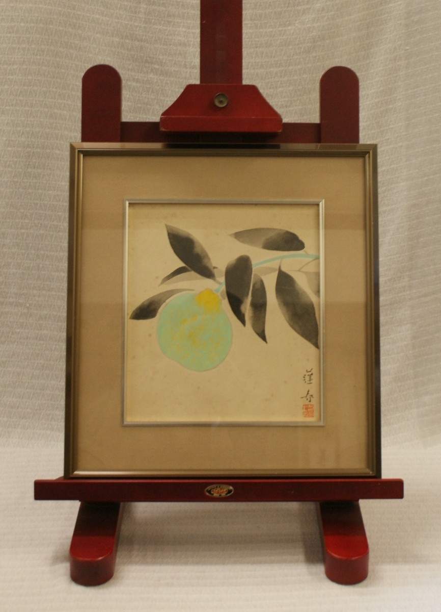 作者:不祥・画題:静物画・技法:日本画(直筆) ・5-8-20-38.5-
