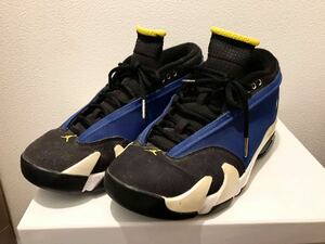 NIKE ナイキ AIR JORDAN 14 RETRO LOW US9 807511-405 ブルー ブラック イエロー 15年製