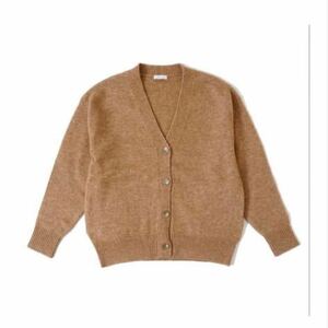 MY___ 　Alpaca Knit Cardigan ニットカーディガン Vネックカーディガン マイ 1LDK キャメル　SIZE F