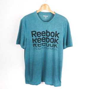 リーボック 半袖Tシャツ ロゴT クルーネック トップス スポーツウエア 大きいサイズ メンズ XOサイズ ブルー Reebok