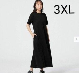 GU　カットソーフレアワンピース　3XL