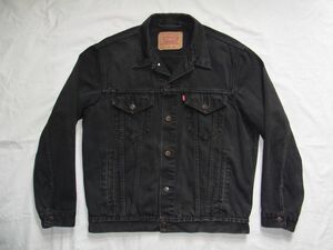 ☆ 90s ポルトガル製 Euro Levi's ユーロ リーバイス 70503 後染め ブラック デニム ジャケット sizeL ☆古着 70505 70506 ビンテージ 80s