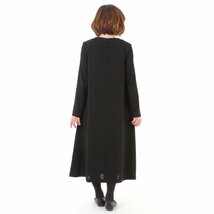 喪服 大きいサイズ ロング丈 ロング 前開き ワンピース 礼服 日本製 レース オールシーズン お洒落 135801-5L_画像5