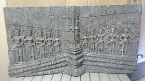 アンコールワット カンボジア 女神レリーフ S3060 L81.5 W8 H43 壁掛け 飾り アプサラス アジアン 古寺院 