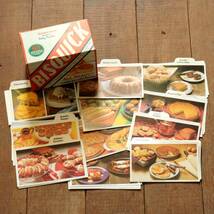 BISQUICK ビスクイック レシピボックス / レシピカード付 / 1970年代製 70's アメリカ ヴィンテージ USA TIN 缶 _画像5