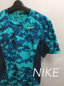  Nike NIKE Pro combat fitido innerwear camouflage pattern short sleeves men's S size ~0