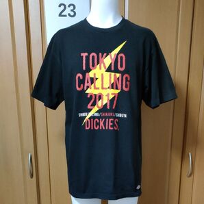 デッキーズ×東京コーリングコラボ半袖TシャツM ブラック Dickies×TOKYO CALLING2017 下北沢/新宿/渋谷