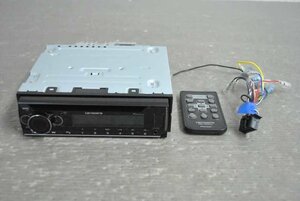 ワゴンR 後期(MH21S) 社外 carrozzeria カロッツェリア 動作保証 CDプレーヤー オーディオデッキ CD USB Bluetooth DEH-6600 s006689