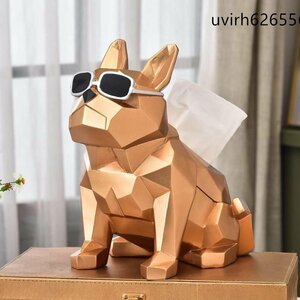新入荷★ティッシュケース 犬 フレンチブルドッグ ボックス モダン 北欧 おしゃれ 人気 かわいい おすすめ インテリア 装飾品 置物