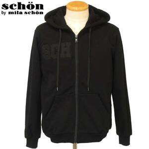 ★schon★SALE スェット生地パーカー【黒L】秋冬モデル 7323377102 ショーンbyミラショーン