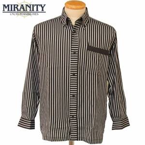 ★MIRANITY★BDオープンシャツ【黒×シルバーL】秋冬モデル 393008 ミラニティー