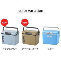 ★送料無料 サンカ クーラーボックス ジャーマンカーキ 7.6L (幅29.6×奥行20×高さ27.3cm) バンセレーノ #10 VES-#10KA 日本製_画像3