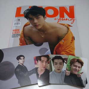 EXO セフン 韓国 雑誌 LEON 翻訳紙つき トレカ ポストカード Don't Fight The Feeling Love Shot