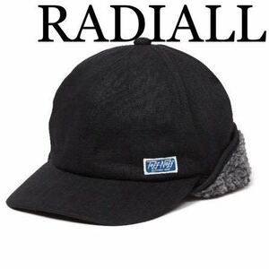 美品 17aw RADIALL ラディアル T.N. TRUCKER CAP ブラックデニムトラッカーキャップ ボア TUFF NUFF 中綿