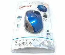 iBUFFALO BSMBW02BL 無線BlueLEDマウス ブルー 新品未開封_画像1