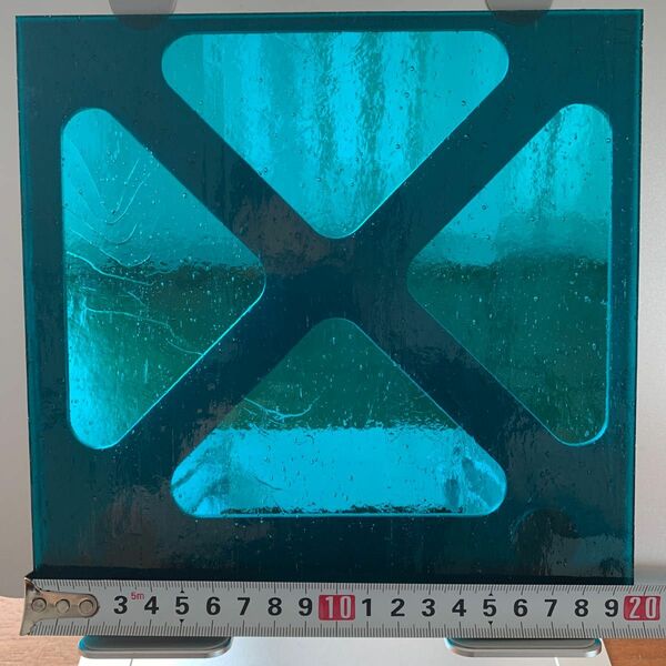 ステンドグラスガラス材料　ブルー系12