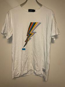 Paul Smith ポールスミス Tシャツ ホワイト イラスト 雷 M