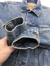 【アメリカ製】USA製 Levi's リーバイス 70505-0217 デニムジャケット Gジャン 36 インディゴブルー 3rd ビンテージ　_画像6