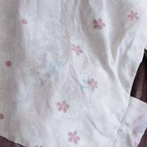 羽織 アンティーク着物 藤色 ジャパンヴィンテージ 昭和 リメイク素材 haori jacket women japanese fabric Japan Vintage light purple_画像7