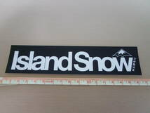 NEW♪アイランドスノー islandsnow island snow ステッカー デカール／ブラック　　#カイルア kailua_画像3