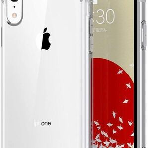 Q-99 ONES HD全透明 iPhone XR ケース 米軍MIL規格 超耐衝撃 『 360°エアバッグ、半密閉音室 』〔 画面 レンズ保護、滑り止め、