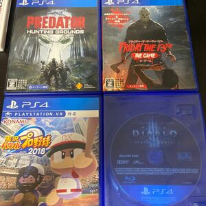  PS4 まとめ売り　パワプロ2018 predator Friday the13th diabloⅢ