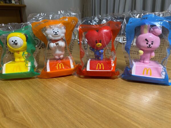 BTS BT21 韓国マクドナルド限定 フィギュア ジミン、ジン、テテ、ジョングク