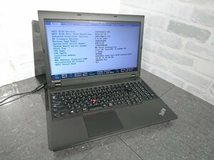 【現状品】管1T106 Lenovo Think Pad L540 20AUS05800 CPU core i5-4200M Bios起動OK HDD無し、メモリー4GB、バッテリー有り