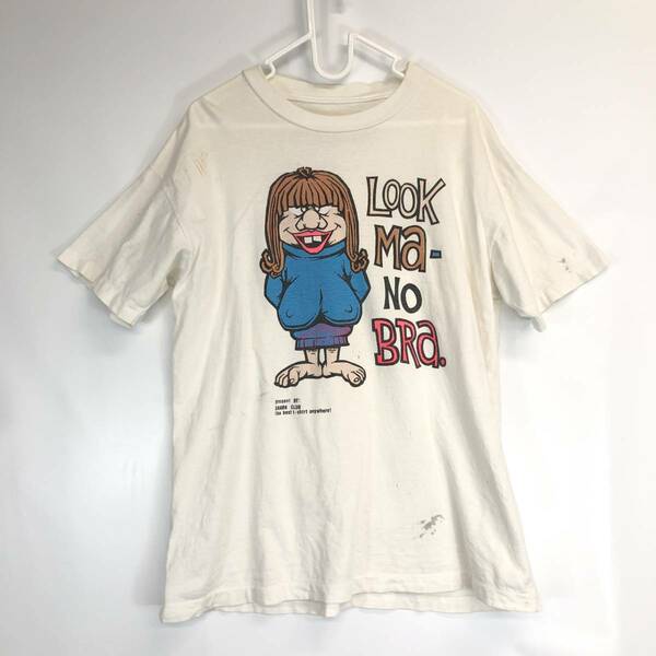 90s Vintgae Tシャツ UNKNOWN LOOK MA- NO BRA シングルステッチ