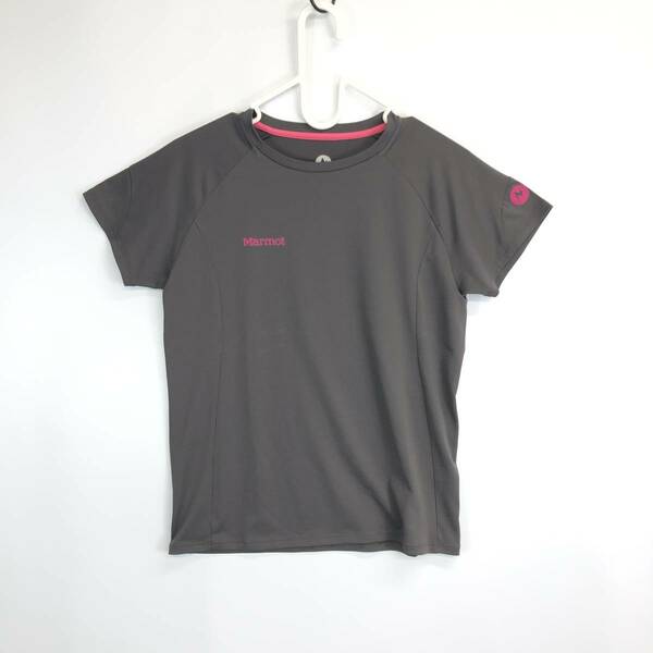 マーモット Marmot 半袖速乾Tシャツ グレー系 レディースMサイズ MJT-S5556W