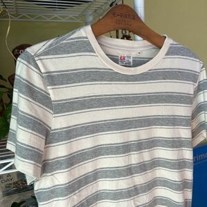 ハワイ　M.Nii オールドサーフ　ボーダーTシャツ M