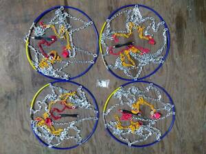 1 jpy start Junk tire chain 4 pcs set .. measures metal chain normal tire KNO70 my-2155-5