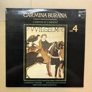 ■ Clemencic Consort - Carmina Burana / クレメンチッチ・コンソート - カルミナ・ブラーナ Vol.4【LP】HM338 Harmonia Mundi France