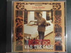 ◆ CD ◇ OST ： Murder Was The Case (( HipHop ))(( G-Rap GRap G Rap West Coast Westside West Side / Snoop Doggy Dogg / Dr. Dre