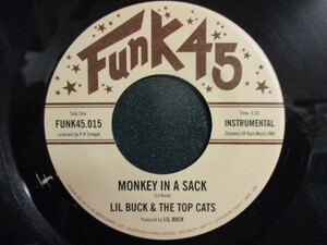 Lil Buck & The Top Cats ： Monkey In A Sack 7'' / 45s (( Organ Jazz Funk / Jazzman / Funk 45 )) c/w Cat Scream