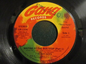 The Kay-Gees ： Waiting At The Bus Stop 7'' / 45s (( 70's Funk ))(( Kaygees Kay Gees / 落札5点で送料当方負担