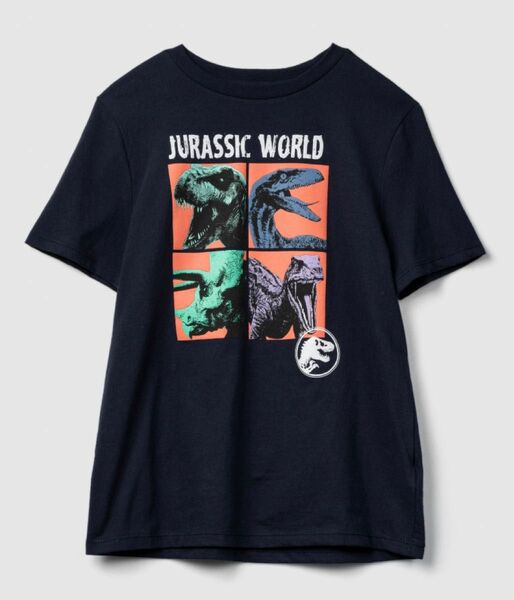 新品未使用 GapKids ジュラシック・ワールド グラフィックTシャツ ジュラシックワールド 恐竜 ラプトル ジュラシックパーク