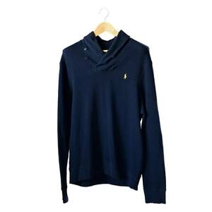 【XXLサイズ】POLO RALPH LAUREN ポロラルフローレン スウェットトレーナー ネイビー コットン100% ショールカラー USA古着／紺アメリカ